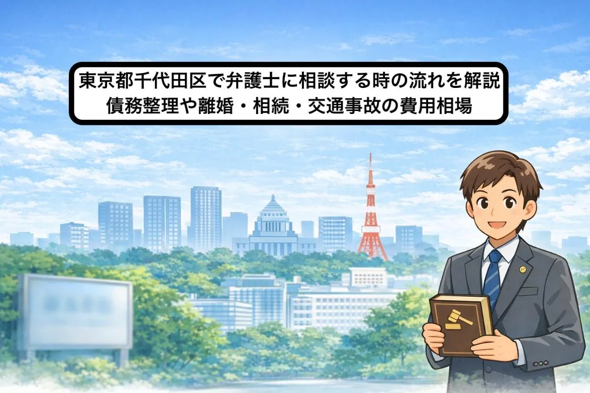 東京都千代田区で弁護士に相談する時の流れを解説｜債務整理や離婚・相続・交通事故の費用相場