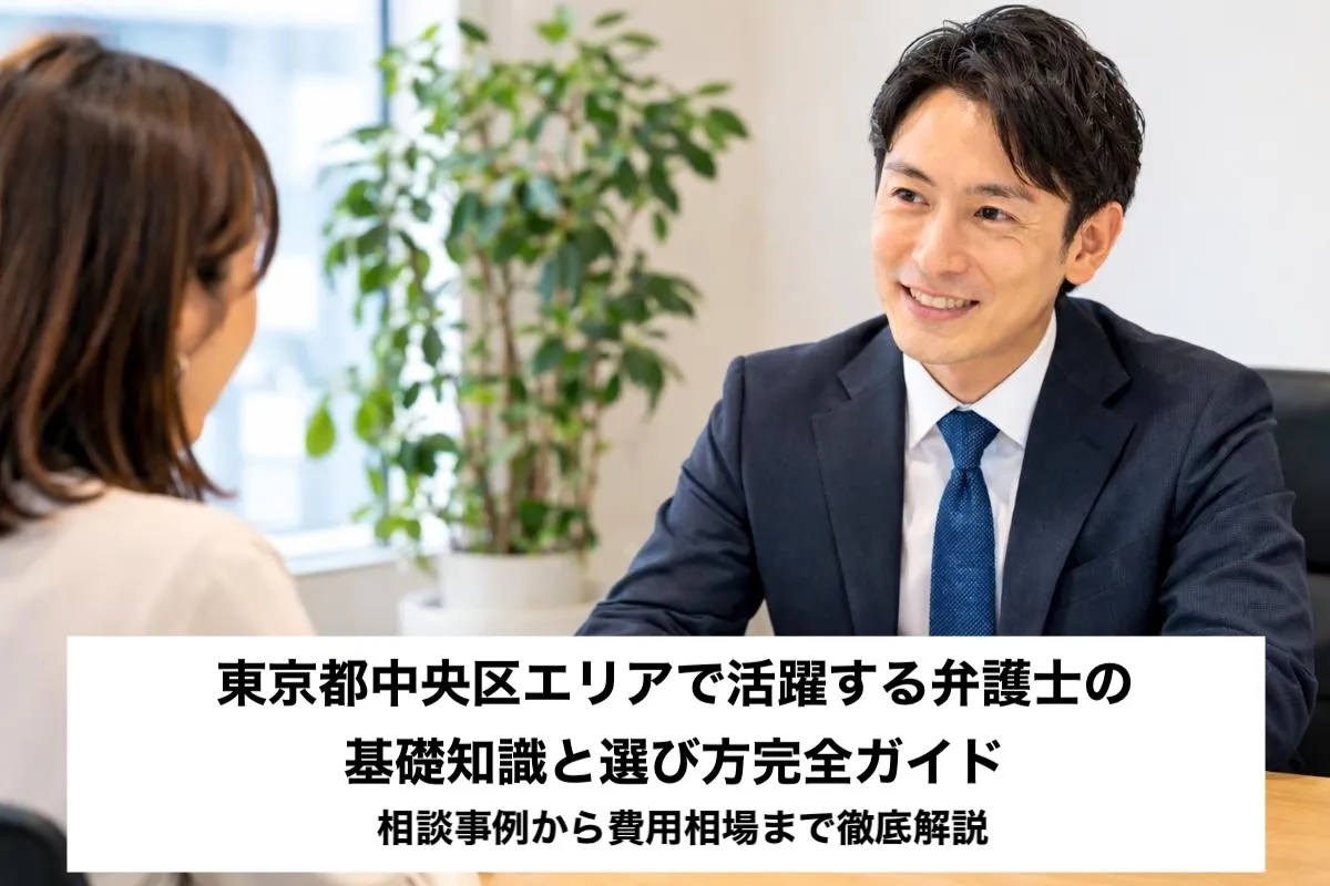 東京都中央区エリアで活躍する弁護士の基礎知識と選び方完全ガイド｜相談事例から費用相場まで徹底解説