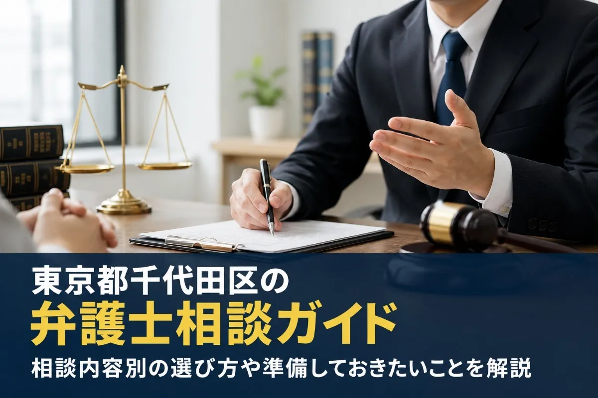 東京都千代田区の弁護士相談ガイド|相談内容別の選び方や準備しておきたいことを解説